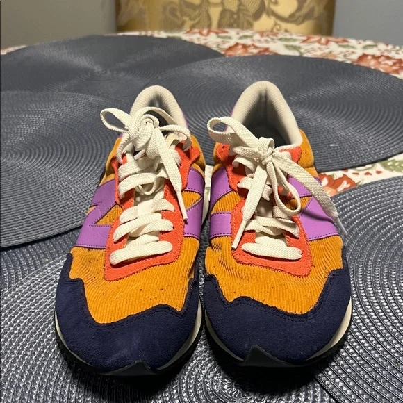 New Balance Sneakers in Purple, Orange, and Navy - Picture 4 of 8